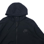 NIKE Air Max Hybrid Full Zip Hoodie XXL Black Cotton Air Max Hybrid Full Zip Hoodie 805136-010