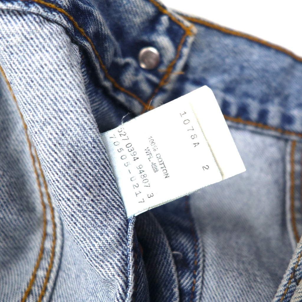 Levi's 90s USA made denim jacket 4th type G-jacket S indigo blue ice wash 70505-0217 button back 527