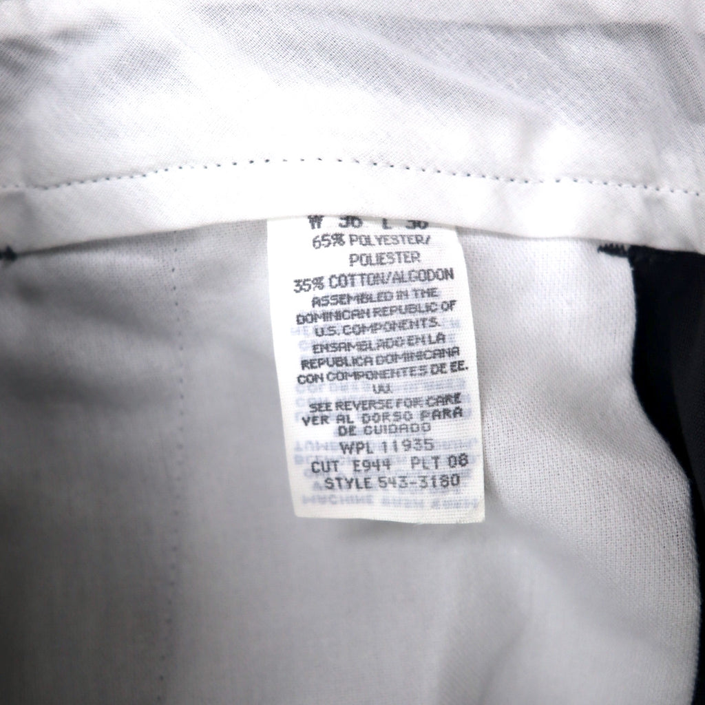 BIG MAC 80s Twill Work Pants Chino Pants Size 36 Grey Polyester Cotton Center Press