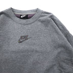NIKE クロップド スウェット S グレー フレンチテリー センタースウォッシュ CU6404-063