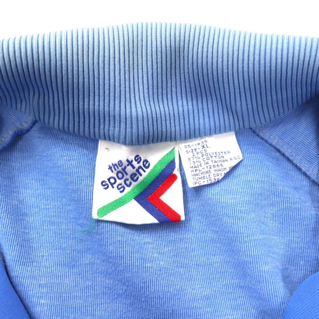 THE SPORTS SCENE 80's Track Jacket Jersey XL Blue Polyester