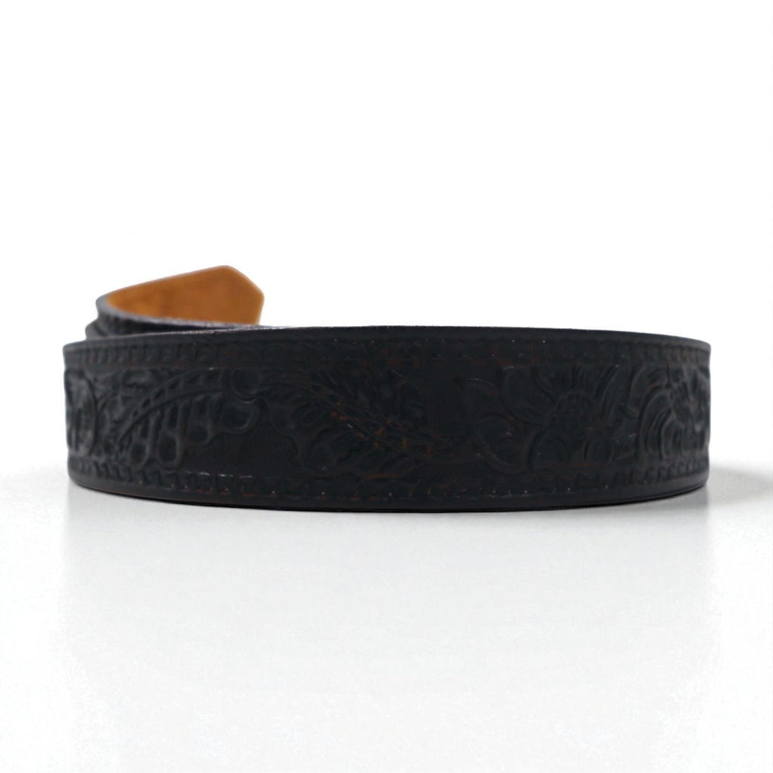NOCONA USA Made Western Leather Belt, Size 40, Black with Silver Buckle