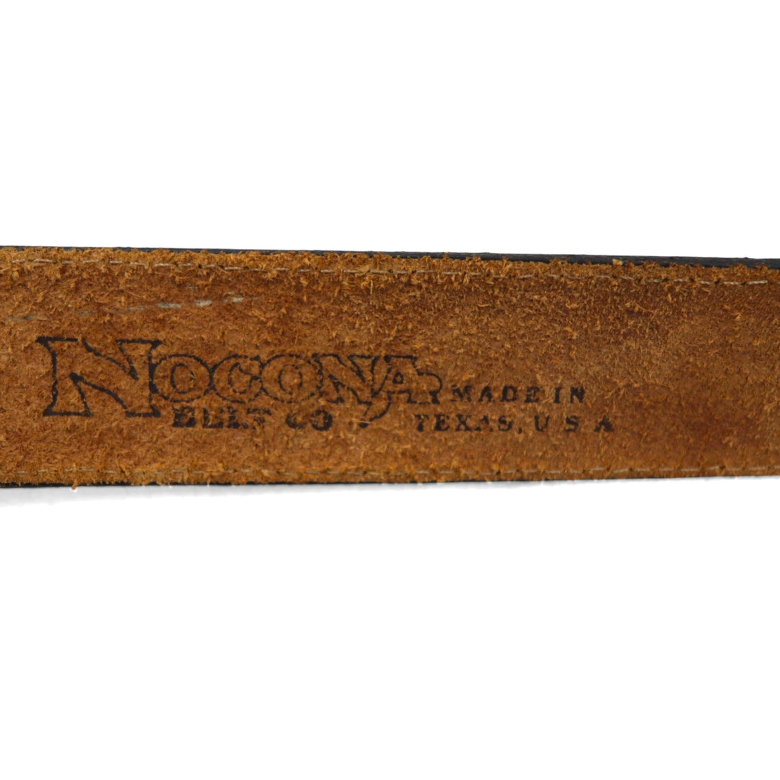 NOCONA USA Made Western Leather Belt, Size 40, Black with Silver Buckle