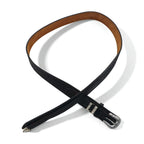 NOCONA USA Made Western Leather Belt, Size 40, Black with Silver Buckle