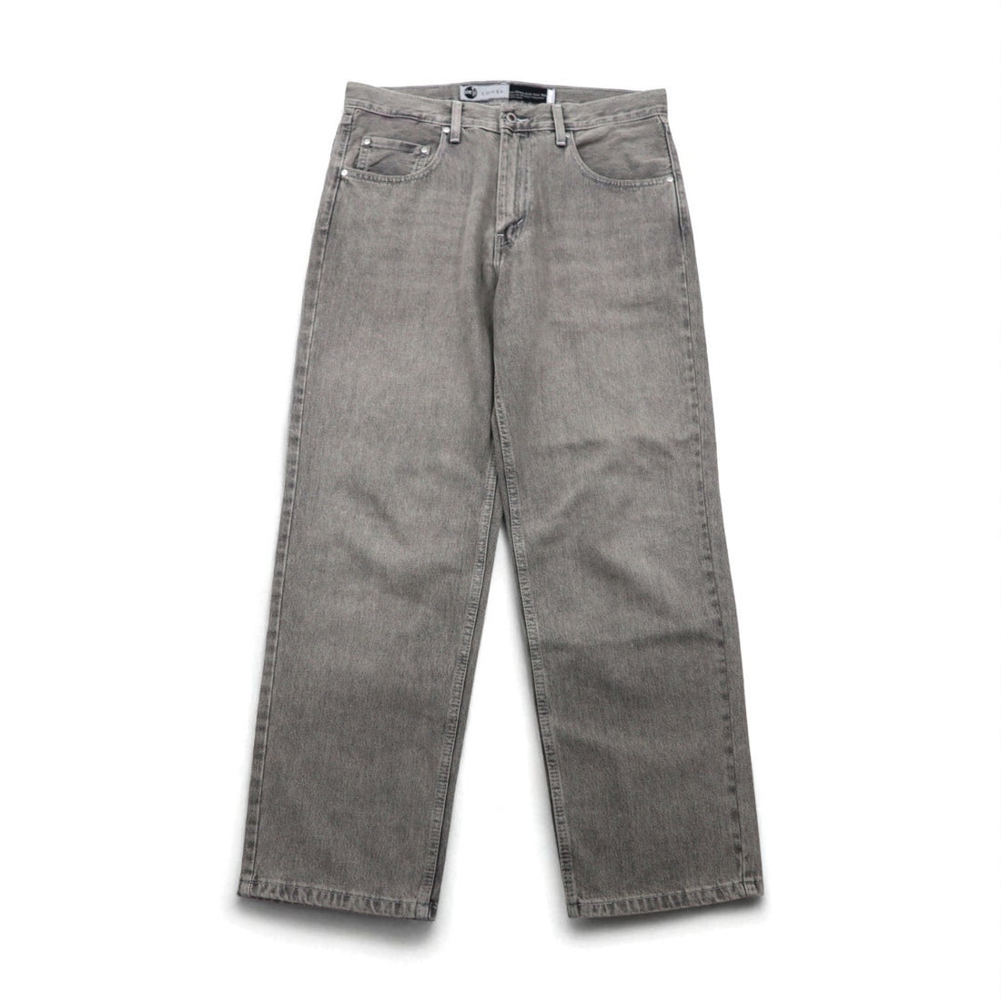 Levi's Silver Tab Loose Wide Leg Denim Pants, Size L, Gray, Zipper Fly, A3421-0006
