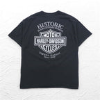 HARLEY DAVIDSON 両面プリント Tシャツ XL ブラック コットン BAD DOG