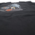 HARLEY DAVIDSON 両面プリント Tシャツ XL ブラック コットン BAD DOG