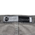 Levi's Silver Tab Loose Wide Leg Denim Pants, Size L, Gray, Zipper Fly, A3421-0006