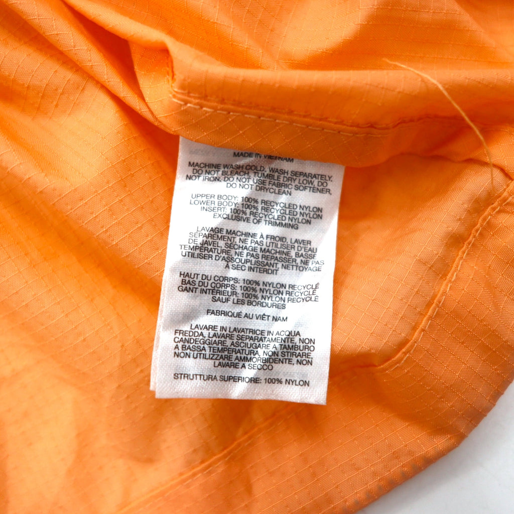 Columbia Anorak Jacket XL Orange Nylon Packable Sleeve Logo Santa Ana Anorak Jacket KO0086