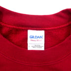 GILDAN College Print Sweatshirt L Red Cotton Fleece Lining INDIANA BASKETBALL