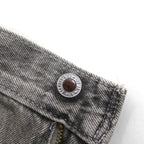 Levi's Silver Tab Loose Wide Leg Denim Pants, Size L, Gray, Zipper Fly, A3421-0006
