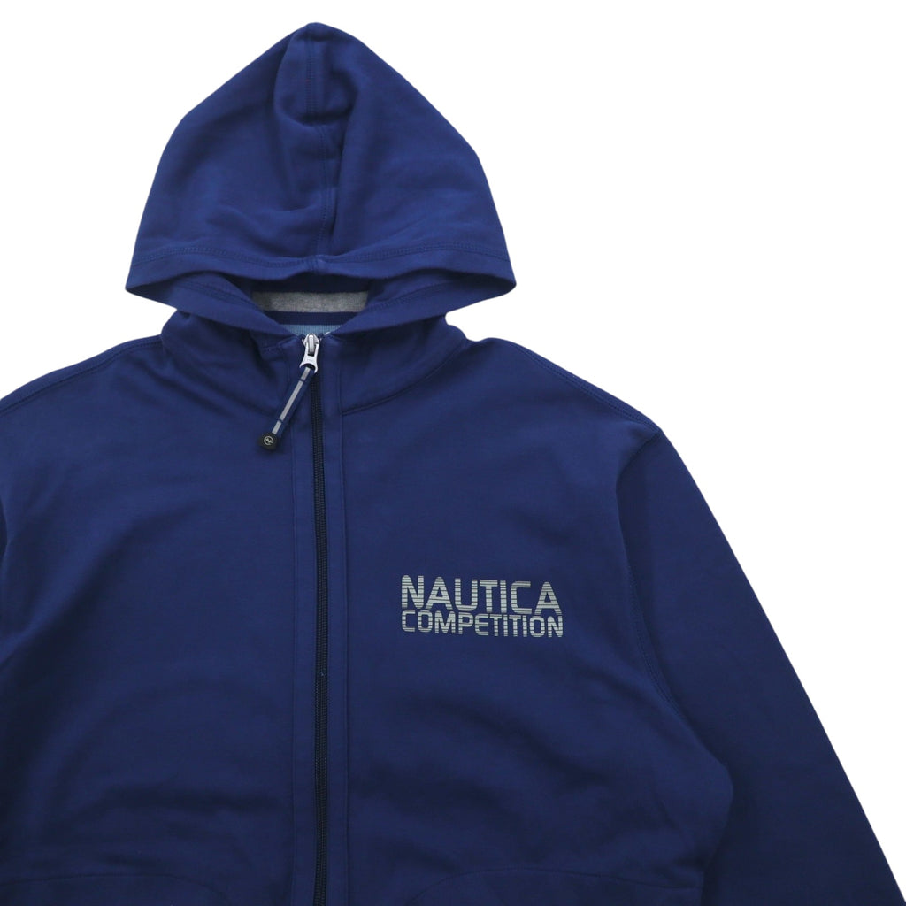NAUTICA COMPETITION Full Zip Hoodie S Blue Grey Cotton