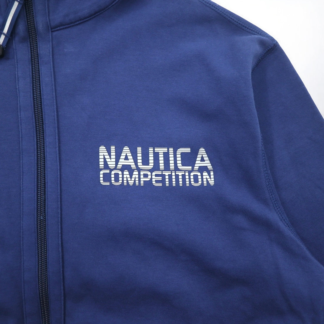 NAUTICA COMPETITION Full Zip Hoodie S Blue Grey Cotton