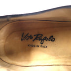 Vito Pagolo Italian semi-brogue dress shoes, 28cm, black leather, medallion