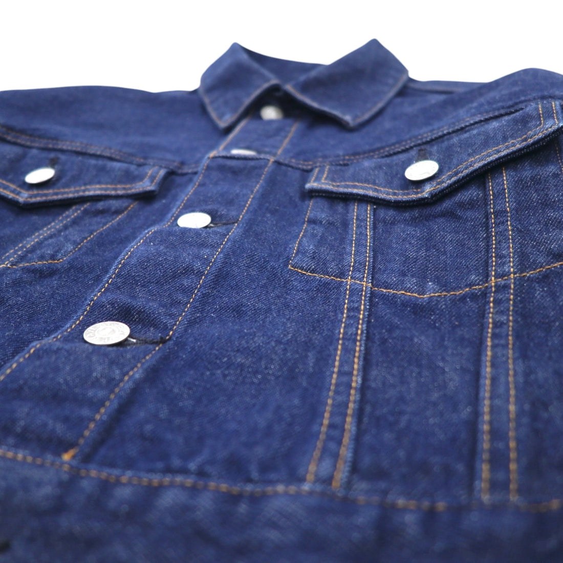 Hard Rock Cafe by NAVE Cropped Logo Jean Jacket Denim Jacket S Indigo Blue Back Logo Embroidery Onward Kashiyama Unused