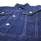 Hard Rock Cafe by NAVE Cropped Logo Jean Jacket Denim Jacket S Indigo Blue Back Logo Embroidery Onward Kashiyama Unused