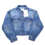 Hard Rock Cafe by NAVE Cropped Logo Jean Jacket Denim Jacket S Indigo Blue Back Logo Embroidery Onward Kashiyama Unused