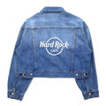 Hard Rock Cafe by NAVE Cropped Logo Jean Jacket Denim Jacket S Indigo Blue Back Logo Embroidery Onward Kashiyama Unused