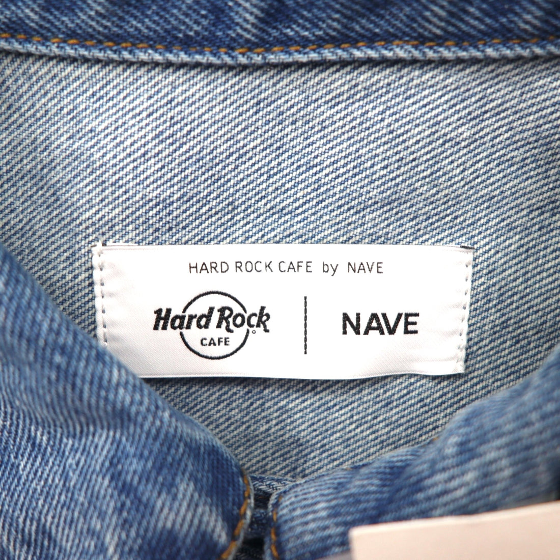 Hard Rock Cafe by NAVE Cropped Logo Jean Jacket Denim Jacket S Indigo Blue Back Logo Embroidery Onward Kashiyama Unused