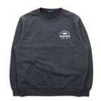 VAN SPORTS クルーネック スウェット L グレー 裏起毛 バックプリント