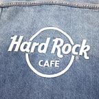 Hard Rock Cafe by NAVE Cropped Logo Jean Jacket Denim Jacket S Indigo Blue Back Logo Embroidery Onward Kashiyama Unused