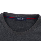 VAN SPORTS クルーネック スウェット L グレー 裏起毛 バックプリント