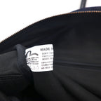 EVISU レザーハンドル デニム ボストンバッグ ハンドバッグ インディゴ ブルー 濃紺 ポケット