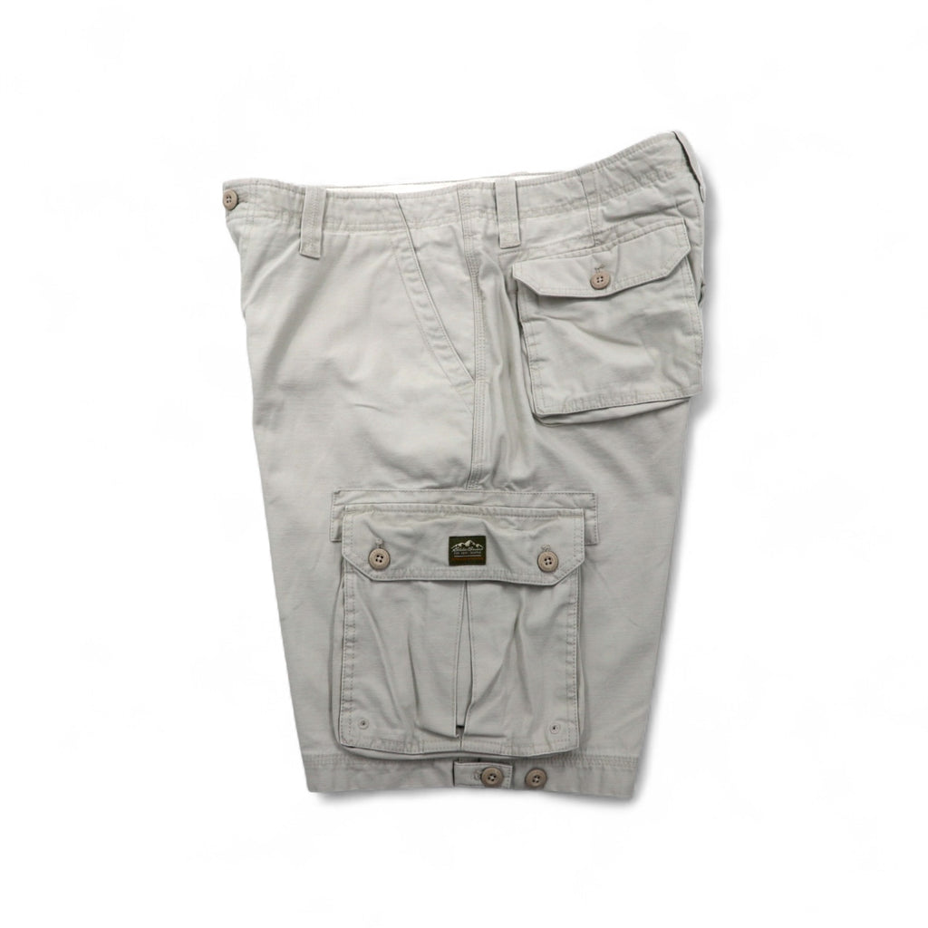 Eddie Bauer ユーティリティ ショート カーゴパンツ ハーフパンツ L ベージュ コットン