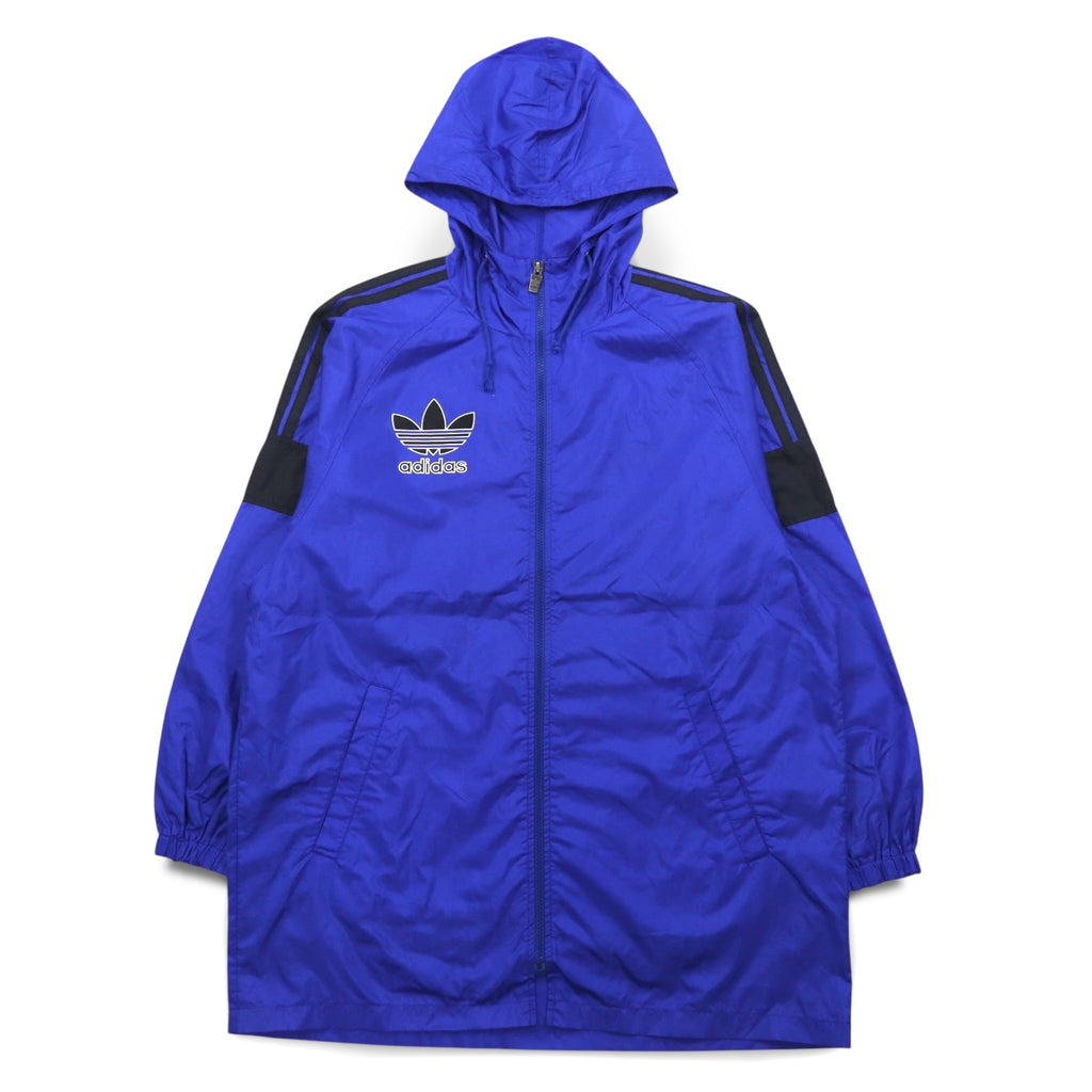 adidas 90年代 デサント社製 トレフォイルロゴ シェルパーカー レインジャケット M-L ナイロン 撥水 日本製