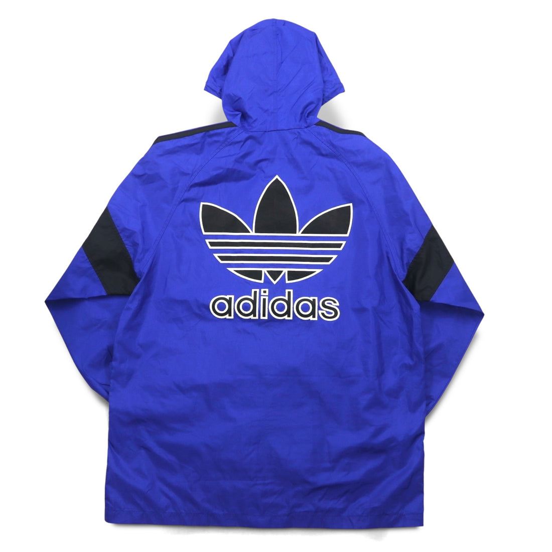 adidas 90年代 デサント社製 トレフォイルロゴ シェルパーカー レインジャケット M-L ナイロン 撥水 日本製