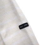 SAINT JAMES ボーダー バスクシャツ ロングスリーブ Tシャツ L ホワイト ベージュ ボートネック フランス製