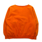 Champion 90s Snap Cardigan Sweat Blouson L Orange Side Pockets Fleece Lining