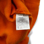 Champion 90s Snap Cardigan Sweat Blouson L Orange Side Pockets Fleece Lining