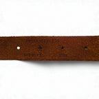 POLO RALPH LAUREN Intrecciato Braided Leather Belt, Size 36/90, Brown, Cowhide, Mesh, Narrow