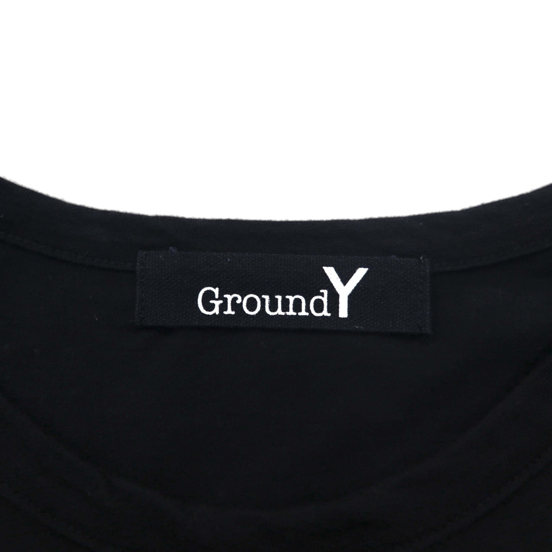 Ground Y ( YOHJI YAMAMOTO ) チェック グラフィック Tシャツ Check Logo Graphic Tee L ブラック GT-T34-015 日本製