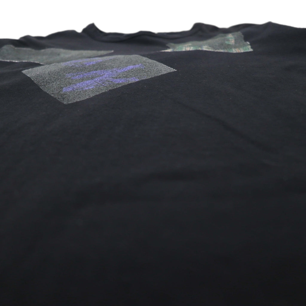 Ground Y ( YOHJI YAMAMOTO ) チェック グラフィック Tシャツ Check Logo Graphic Tee L ブラック GT-T34-015 日本製