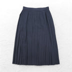 Christian Dior Old PRET-A-PORTER Pleated Skirt M Grey Wool Made in Japan