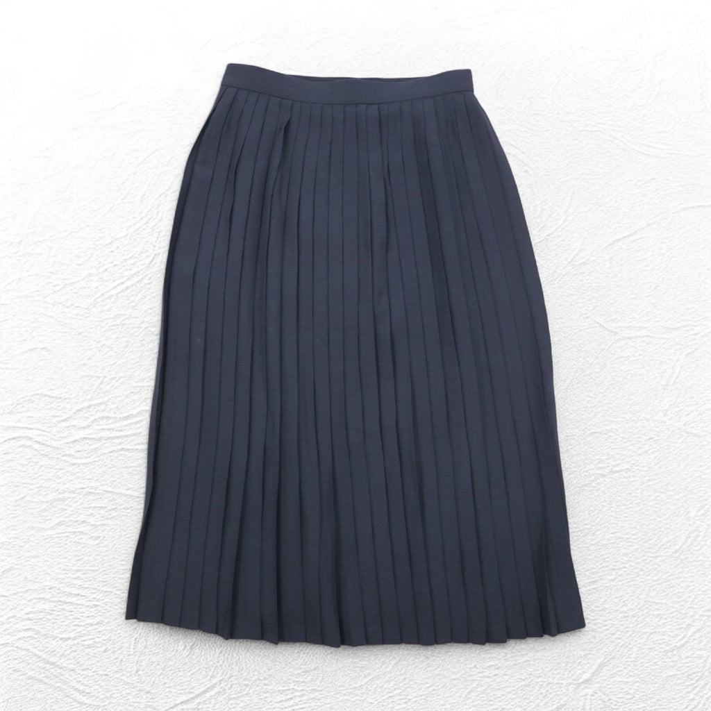 Christian Dior Old PRET-A-PORTER Pleated Skirt M Grey Wool Made in Japan