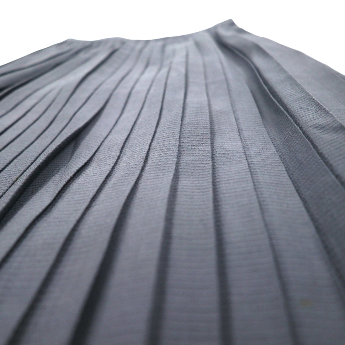 Christian Dior Old PRET-A-PORTER Pleated Skirt M Grey Wool Made in Japan