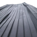 Christian Dior Old PRET-A-PORTER Pleated Skirt M Grey Wool Made in Japan
