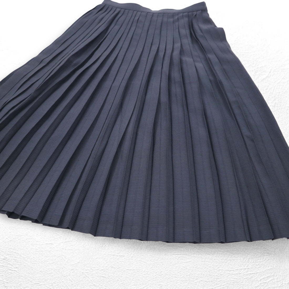 Christian Dior Old PRET-A-PORTER Pleated Skirt M Grey Wool Made in Japan