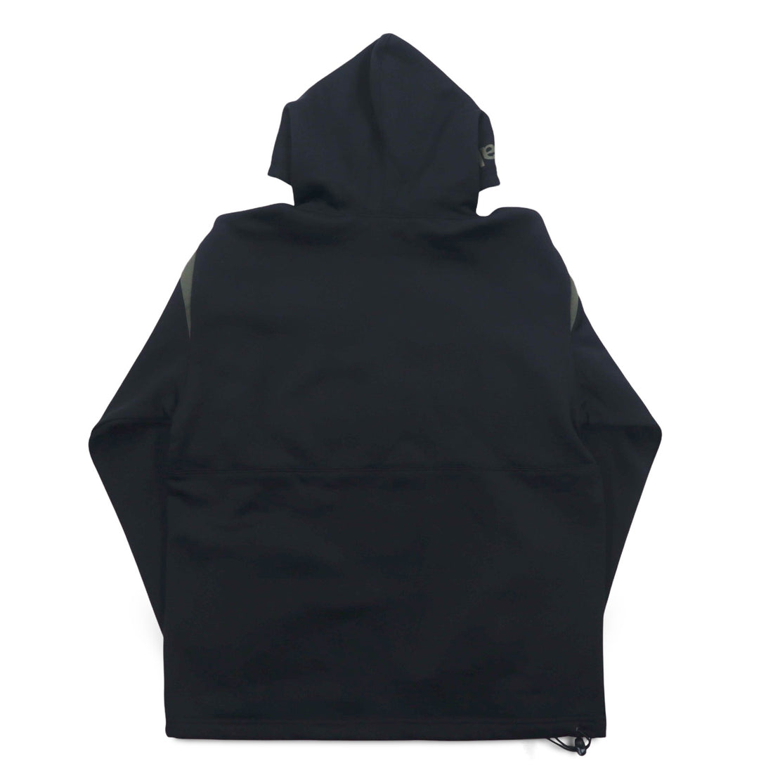 airwalk 00s pullover hoodie jersey M black polyester fleece lining drawstring