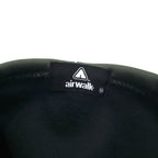airwalk 00s pullover hoodie jersey M black polyester fleece lining drawstring