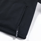 airwalk 00s pullover hoodie jersey M black polyester fleece lining drawstring