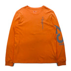 JORDAN BRAND ( NIKE ) ロングスリーブTシャツ ロンT L オレンジ ナンバリング リフレクタープリント BQ5533-850