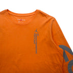 JORDAN BRAND ( NIKE ) ロングスリーブTシャツ ロンT L オレンジ ナンバリング リフレクタープリント BQ5533-850
