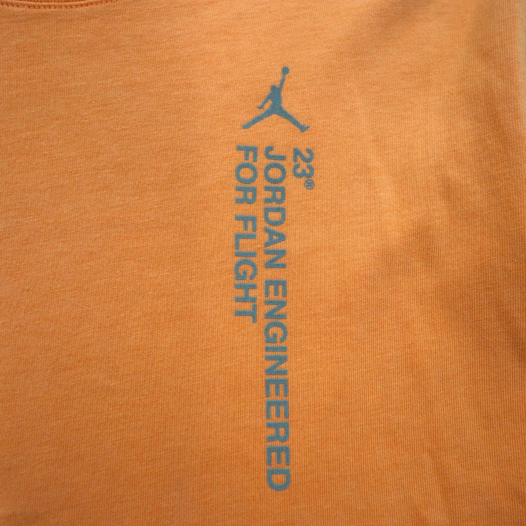JORDAN BRAND ( NIKE ) ロングスリーブTシャツ ロンT L オレンジ ナンバリング リフレクタープリント BQ5533-850