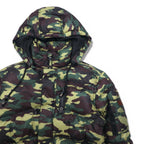 HILFIGER DENIM camouflage down jacket, M, khaki, polyester, detachable hood