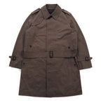 SANYO Solotex Military Trench Coat M Khaki Chin Strap Epaulette Belt Included