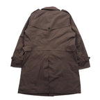 SANYO Solotex Military Trench Coat M Khaki Chin Strap Epaulette Belt Included